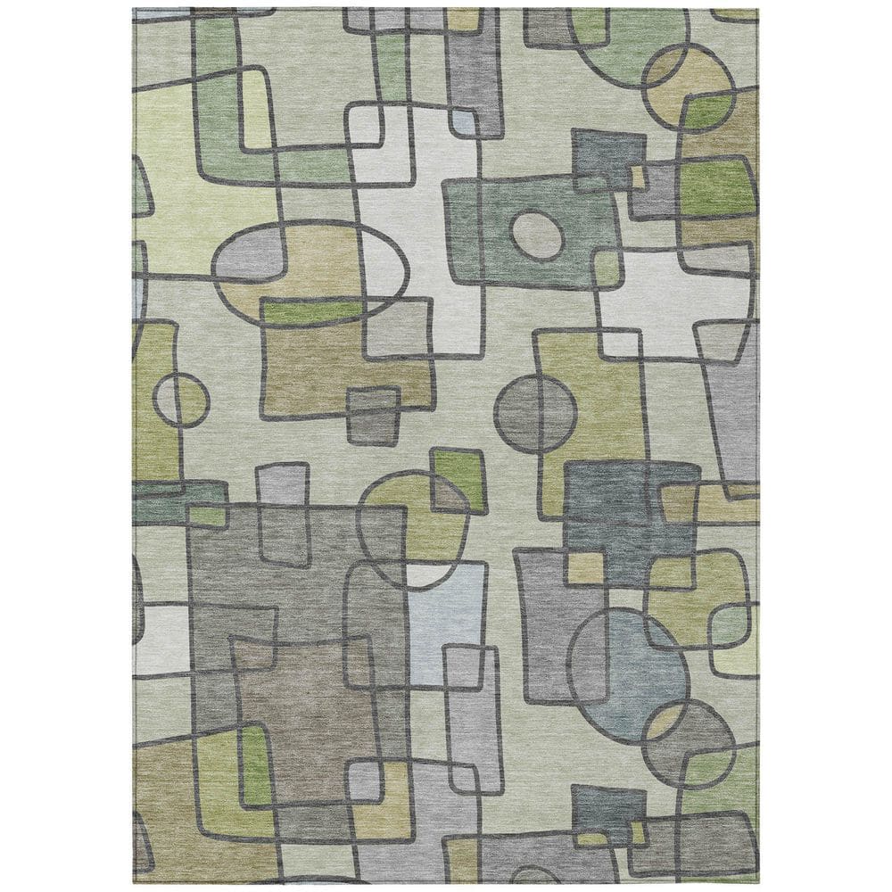 Chantille Machine Washable Indoor/Outdoor Abstract ACN2503 Fern 5 ft. x 7 ft. 6 in. Area Rug price history on PriceWatchPro