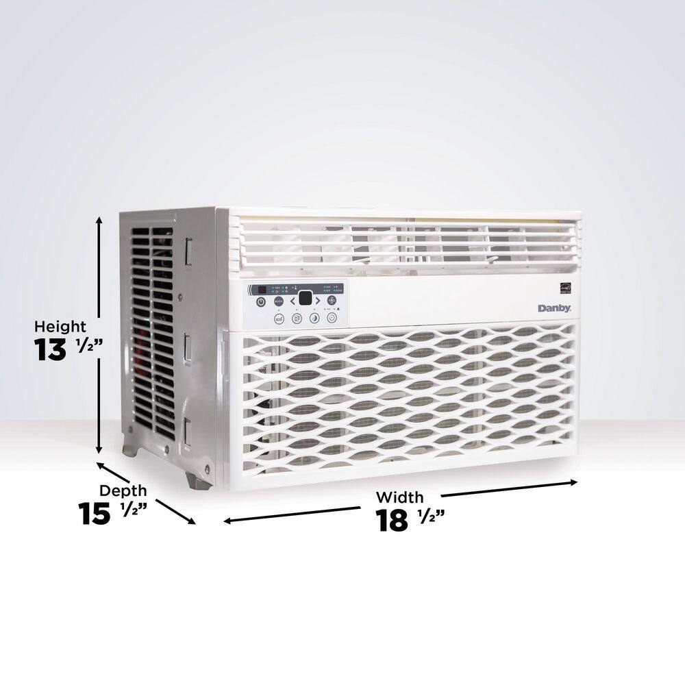 Danby 8000 BTU White Window Air Conditioner with Remote
