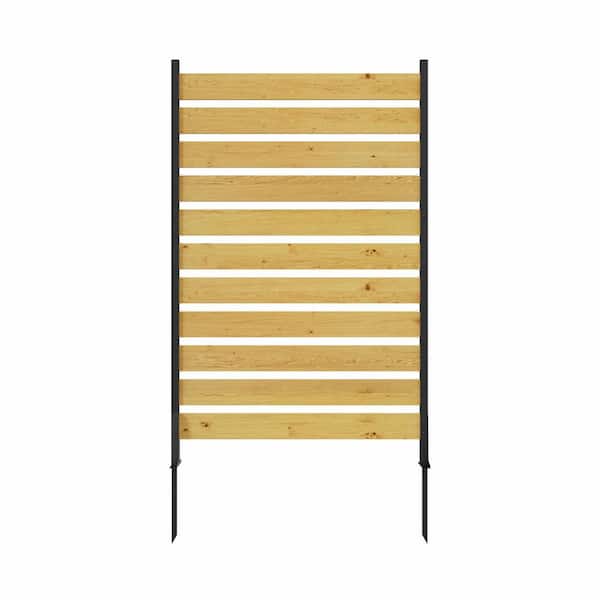 3.21ft. x 6.07 ft. Cedar Wood Outdoor Privacy Screen Fence Panels for Pool Equipment Enclosure Trash Can (Not Composite)