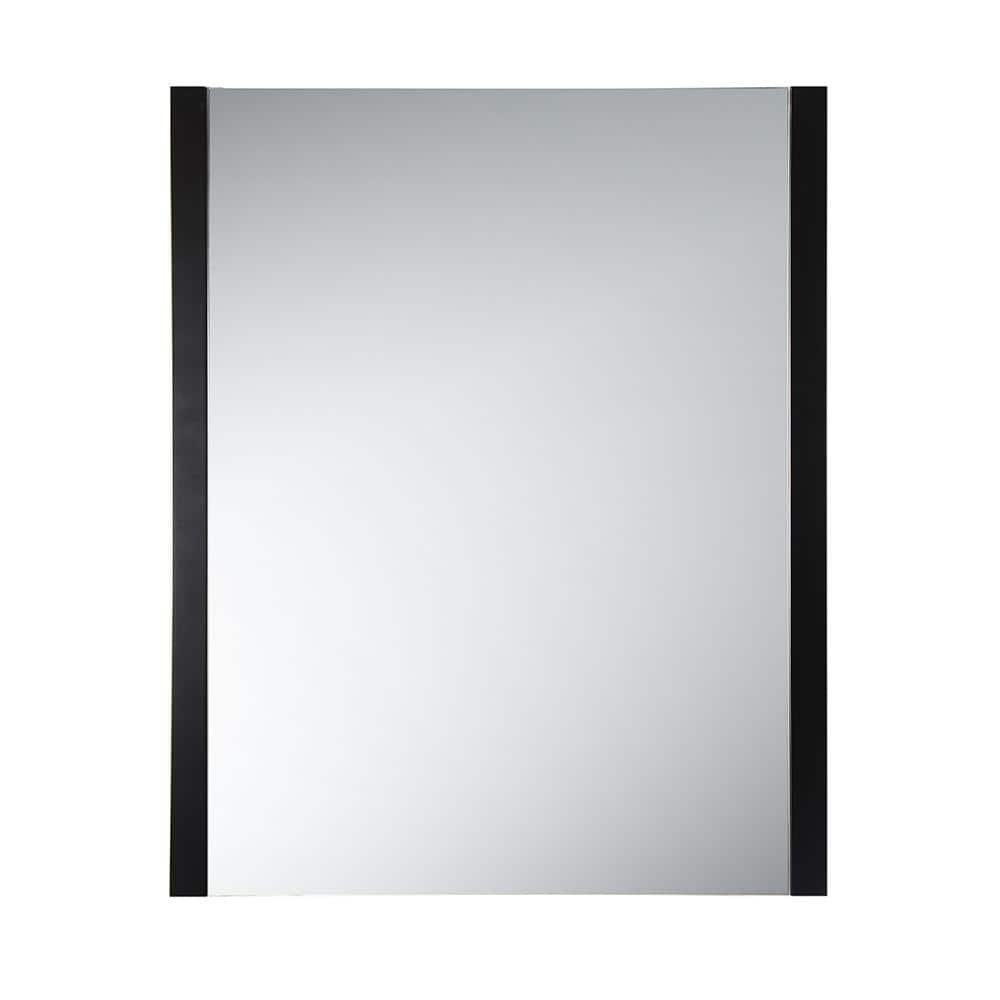 Espresso Elegance 31.5" Contemporary Wood Framed Bathroom Vanity Mirror