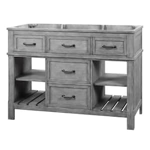 Brynwoods 48 in. W x 21.5 in. D x 34 in. H Bath Vanity Cabinet without Top in Weathered Grey