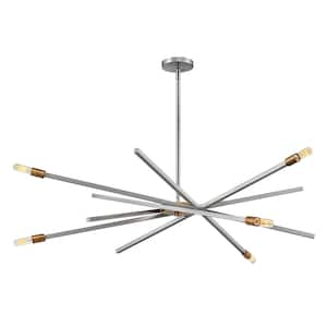 Archer 6-Light Brushed Nickel Sputnik Chandelier
