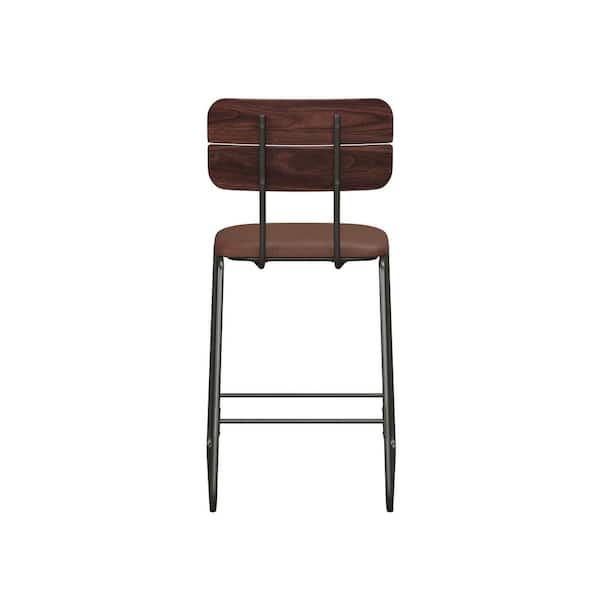 【保障できる】 Walker Edison Furniture Company 25 in. Brown High Back テーブル・チェア・ハンモック