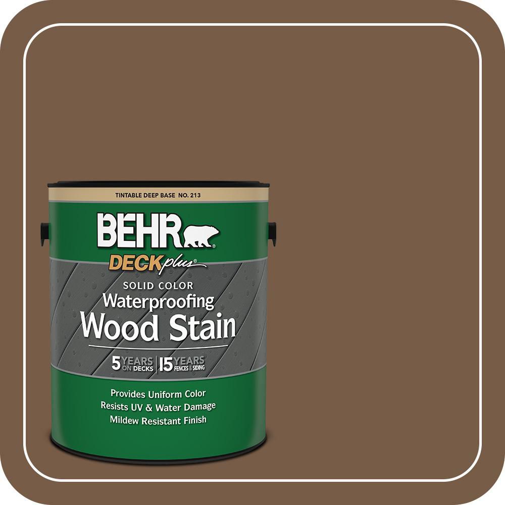 BEHR DECKplus 1 gal. #N250-7 Mission Brown Solid Color