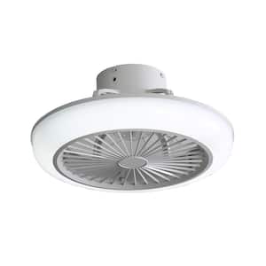 18 in. Indoor White Ceiling Fan with RGB Lights