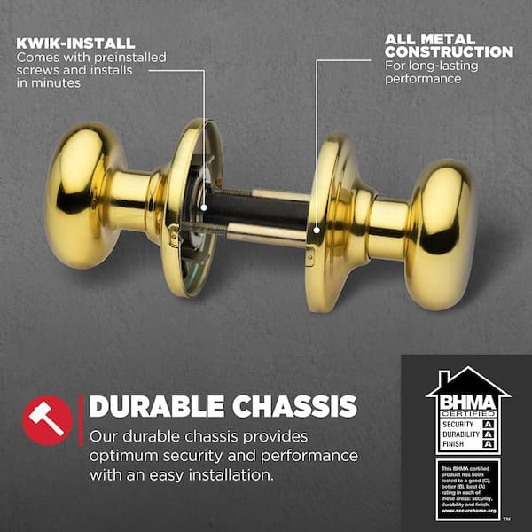 NOVITA 【BRASS】 120 Kwikset Tylo Antique Brass Exterior Entry