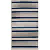 SAFAVIEH Courtyard Navy/Beige Doormat 3 ft. x 5 ft. Striped Indoor/Outdoor Patio Area Rug CY6062-268-3
