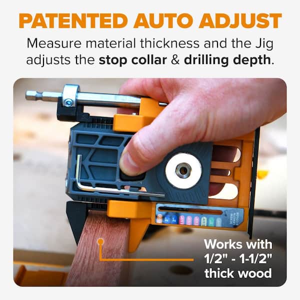 BORA Auto Mini Pocket Hole Jig System Project Pack and 350-Piece