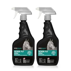 24 oz. Natural Horse Fly Repellent for Horses in Pump Spray Bottle with Plant-Based Essential Oil Ingredients (2-Pack)
