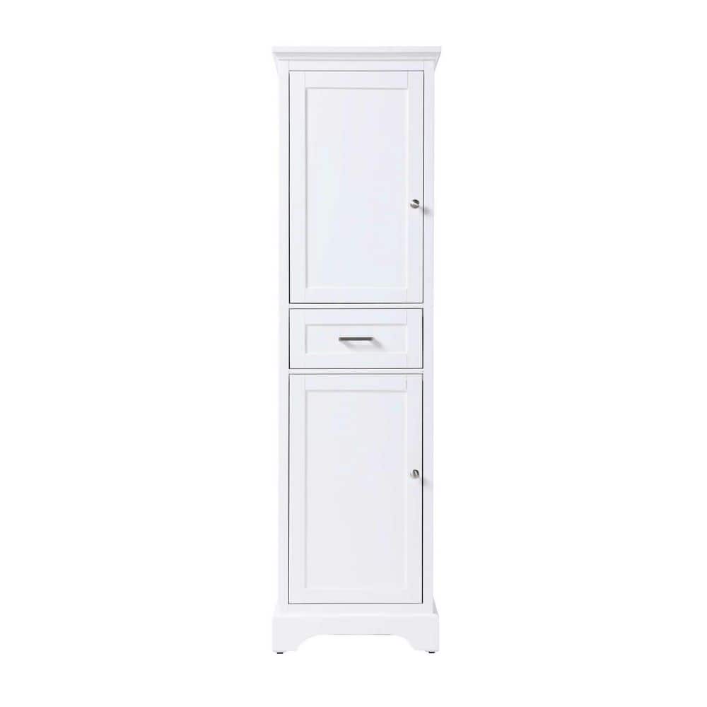 20 in. W x 20 in. D x 72 in. H White Freestanding Linen Cabinet