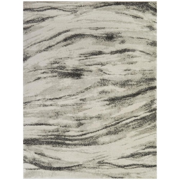 BALTA Eluard Charcoal 8 ft. x 10 ft. Abstract Area Rug