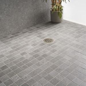 Iris Fossil 11.81 in. x 11.81 in. Matte Porcelain Floor and Wall Mosaic Tile (0.96 sq. ft./Each)