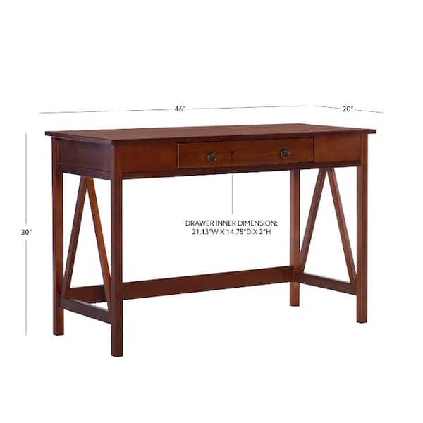 tobacco color furniture Linon Titian Desk