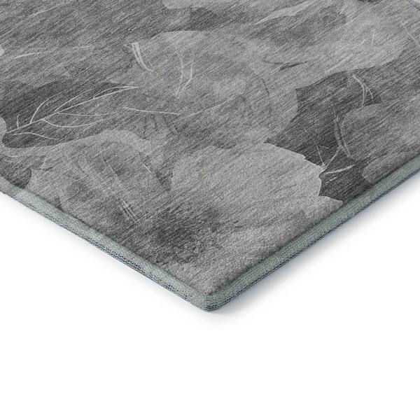 Mayfield Premium Machine Washable Abstract AMF1542 Gray 5 ft. x 7 ft. 6 in. Area Rug