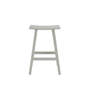 Franklin Sand 29 in. Poly HDPE Fade Resistant Outdoor Patio Saddle Seat Pub Height Bar Stool