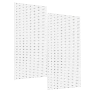 1/4 in. Custom Painted White Pegboard Wall Organizer (Set of 2)
