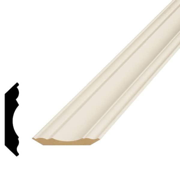 Alexandria Moulding 5/8 in. x 3-5/16 in. x 96 in. MDF Primed Fiberboard ...