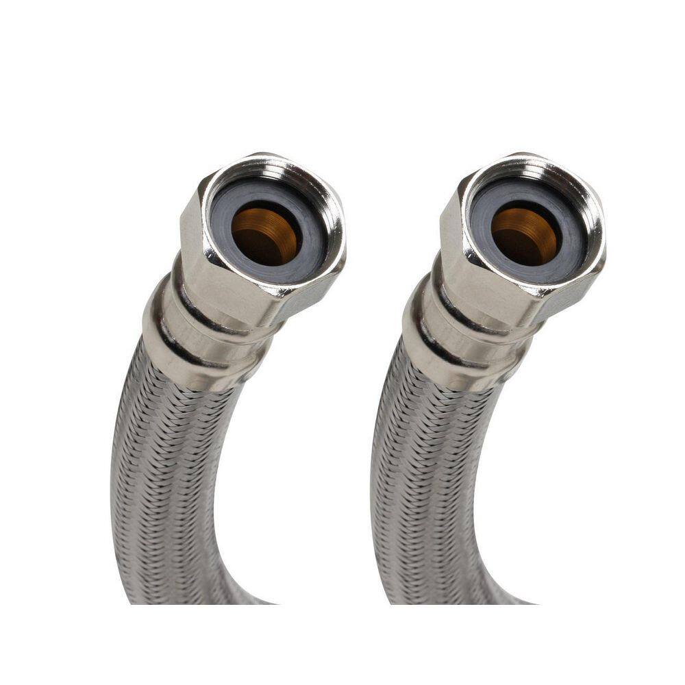 Water Connector, Stainless Steel, Braided 48387