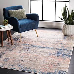 Madison Blue/Grey 8 ft. x 10 ft. Abstract Striped Area Rug