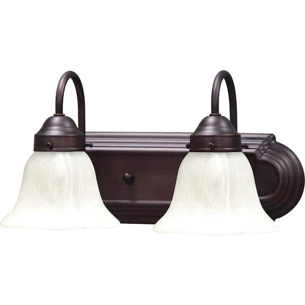 Volume Lighting 2-Light Antique Bronze Bath Light