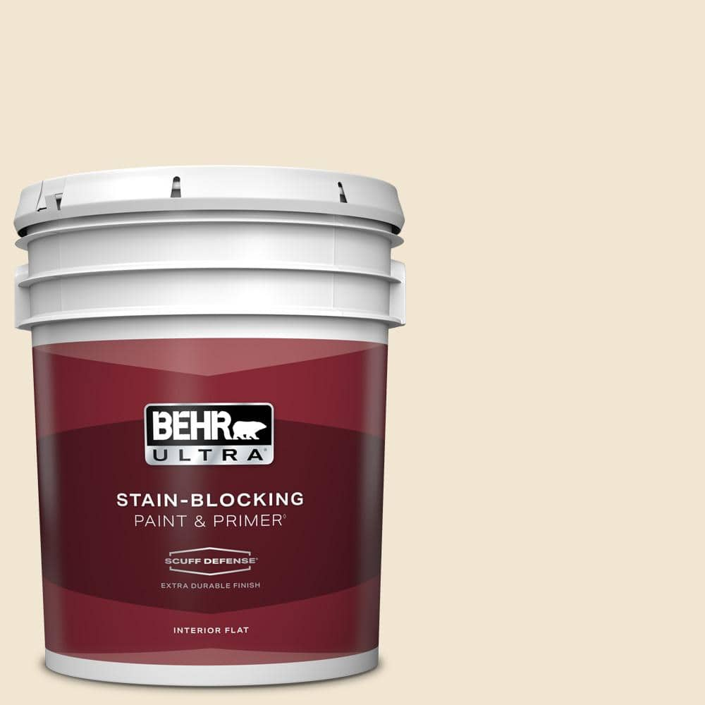 5 gal. Home Decorators Collection #HDC-FL13-5 Rye Flour Extra Durable Flat Interior Paint & Primer -  BEHR ULTRA, ZZ010394