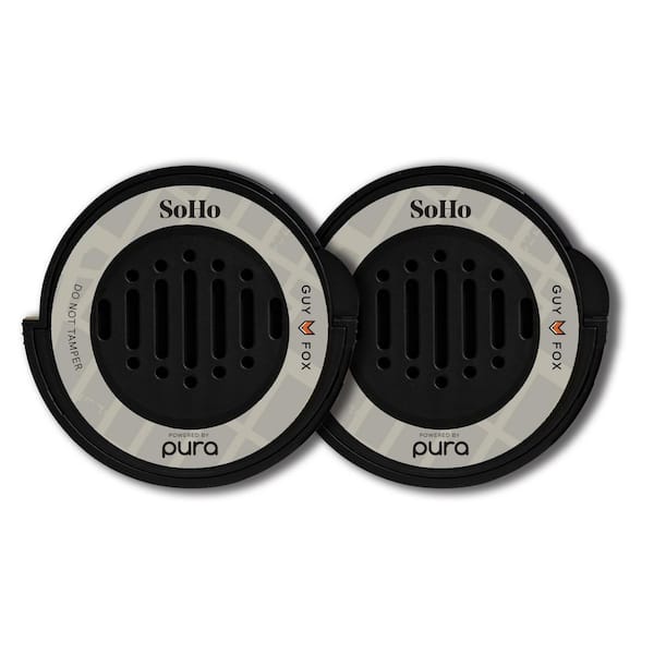 Pura SoHo by GUY FOX - Fragrance Refill Dual Pack for Car Diffuser - up to 30 Days of scent
