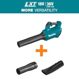 116 MPH 459 CFM LXT 18V Lithium-Ion Brushless Cordless Leaf Blower with Blower Nozzle and Flat End Nozzle