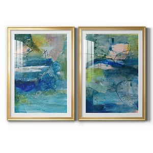 Spring Winds VII by Wexford Homes 2 Pieces Framed Abstract Paper Art Print 30.5 in. x 42.5 in. . .