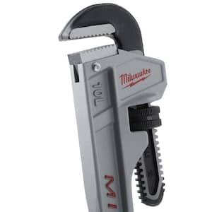 10 in. Aluminum Pipe Wrench with POWERLENGTH Handle with 14 in. Aluminum Offset Pipe Wrench