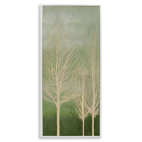 Stupell Industries Tree Over Ombre by Kate Bennett White Framed Nature Giclee Art Print 30 in. x 13 in.
