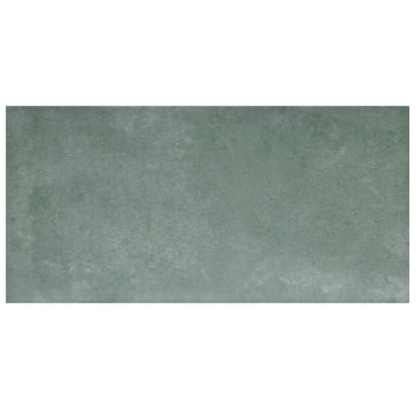 Merola Tile Camden Emerald 4 in. x 8 in. Ceramic Wall Take Home Tile Sample