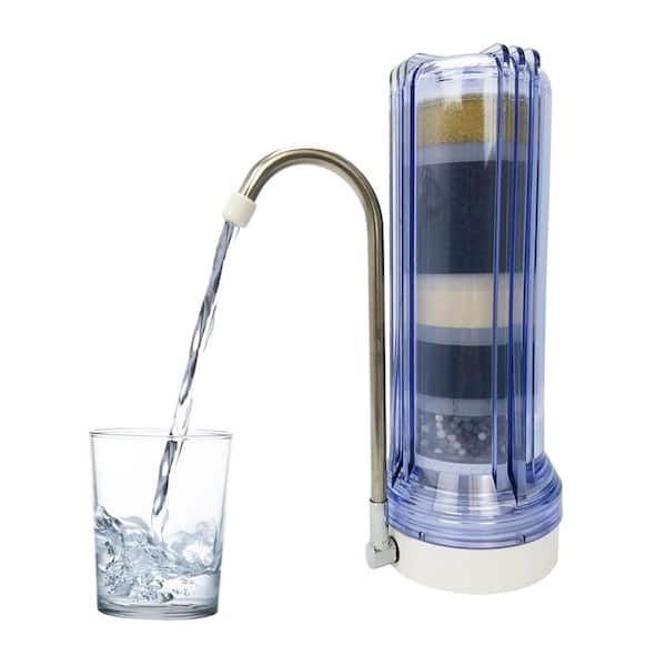 Matterhorn 10-Stage Mineralized Alkaline Countertop Filter in Clear