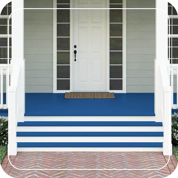 1 gal. #P510-7 Beacon Blue Textured Low-Lustre Enamel Interior/Exterior Porch and Patio Anti-Slip Floor Paint