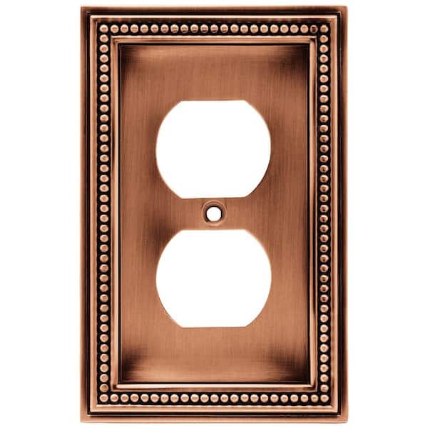Liberty Copper 1-Gang Duplex Outlet Wall Plate (1-Pack)