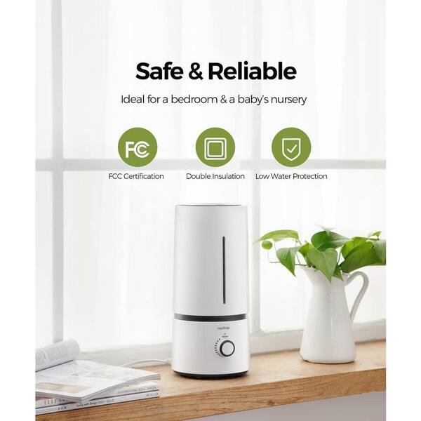 Lukyamzn 0.45 Gal. Cool Mist Quiet Ultrasonic Humidifier for