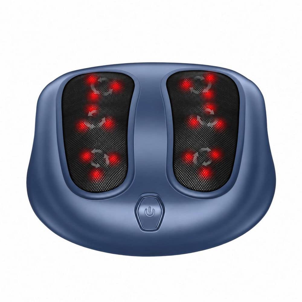 Shiatsu Foot Massager with Heat, 6 Massage Heads and 18 Rotating Nodes for Neuropathy and Plantar Fasciitis Relief price history on PriceWatchPro