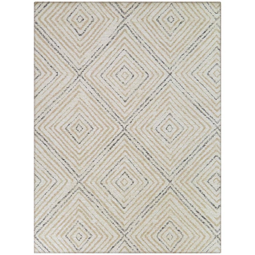 Lurie Cream 8 ft. x 10 ft. Diamond Area Rug price history on PriceWatchPro