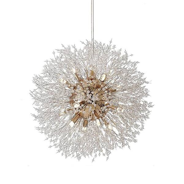 EDISLIVE Calzada Decor 16-Light Gold Dandelion Firework Chandelier ...