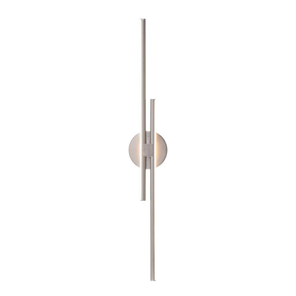 "31.5""2-Light Nickel Linear Dimmable Integrated LED Wall Sconce" price history on PriceWatchPro