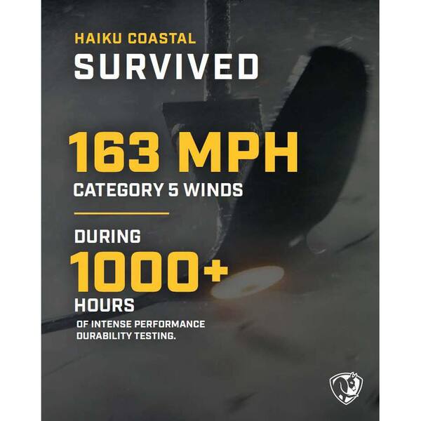 Haiku Coastal Smart Outdoor Ceiling Fan - Marine Grade With Dimmable LED & Remote Control