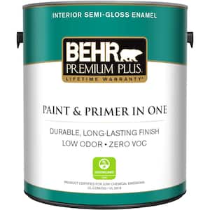 1 gal. Medium Base Semi-Gloss Enamel Low Odor Interior Paint & Primer
