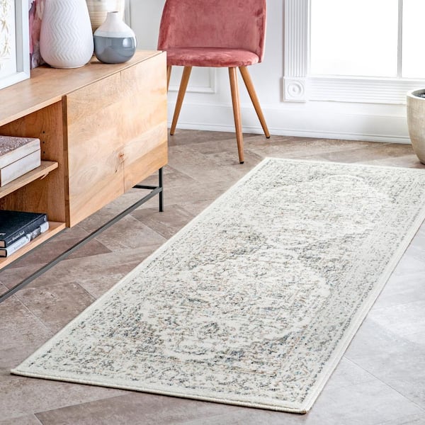 Vintage Tanith Cream 3 ft. x 8 ft. Runner Rug