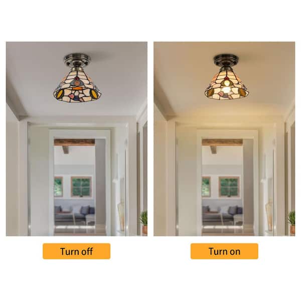 Have a question about OUKANING 7.08 in. 1-Light Copper Vintage