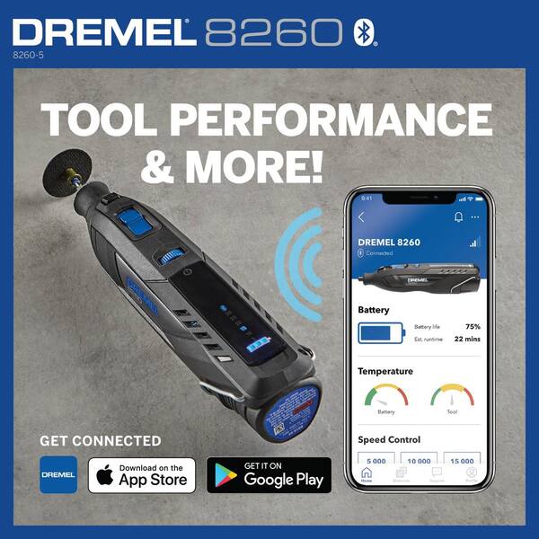 Dremel 12-Volt Max Variable Speed Cordless Brushless Smart Rotary Tool Kit Plus Rotary Tool Workstation Stand and Drill Press