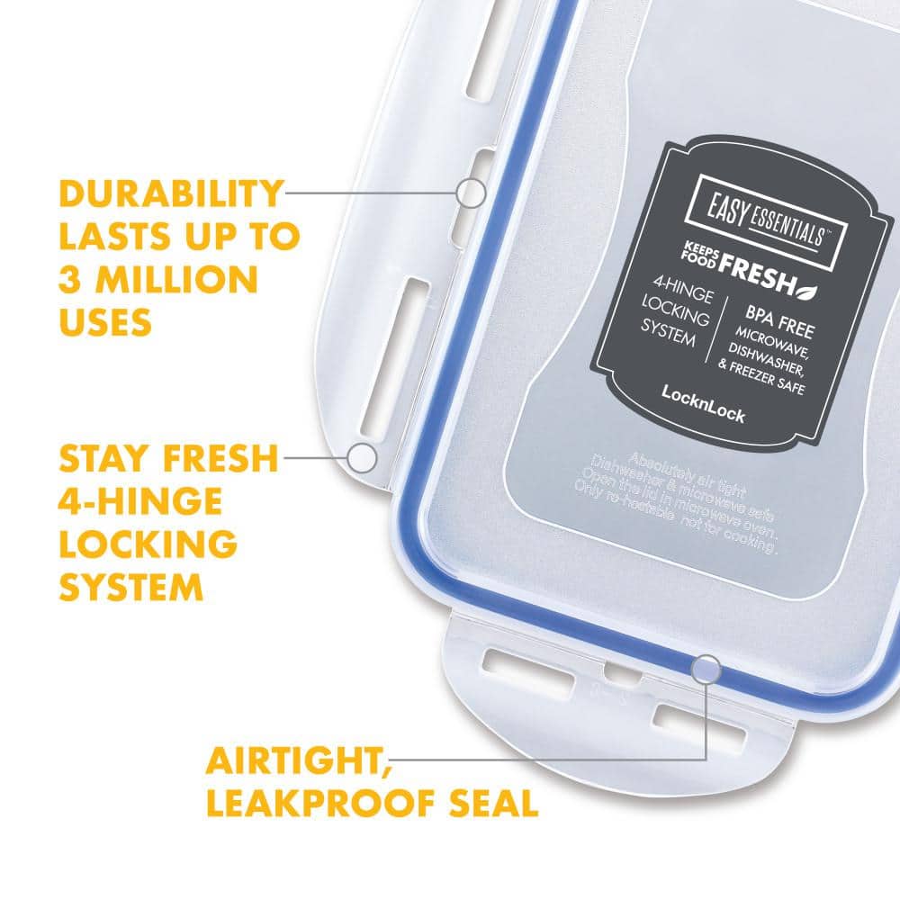 Clear 16.5-Cup BPA-Free Rectangular Food Storage Container