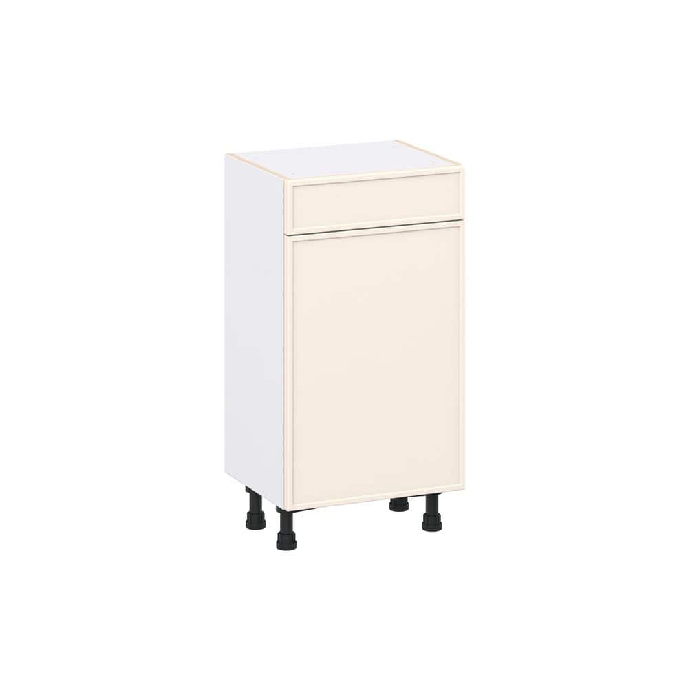 Fairview 18 in. W x 14 in. D x 34.5 in. H Assembled Slim Shaker Base Kitchen Cabinet in Washed Linen with Drawer price history on PriceWatchPro