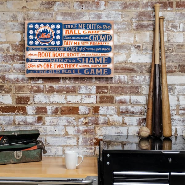 New York Mets Sign Wood 10x10 Album Design | Carroll's Sports Cove