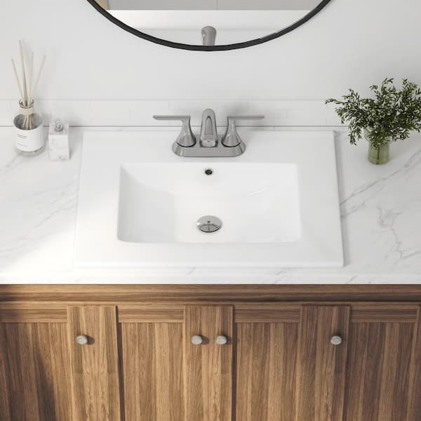 Eridanus Tucson 24 in. W x 18 in. D Vitreous China Vanity