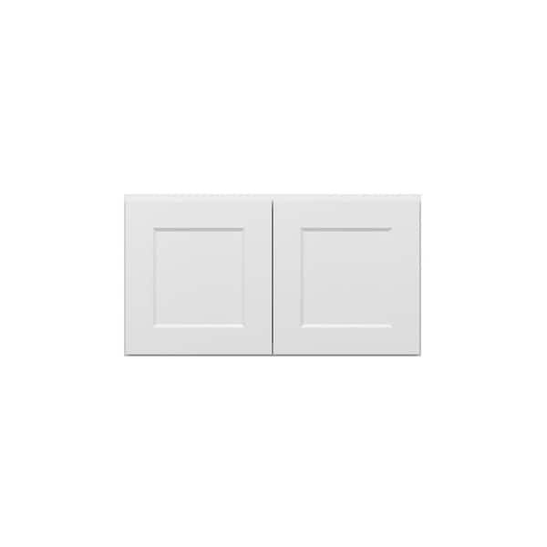 Norfolk Assembled 33 in. W x 15 in. H x 12 in. D Plywood Wall Cabinet in Painted White