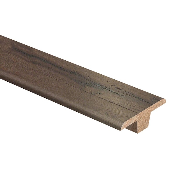 Zamma Dark Grey Hickory 0.375-in T x 1.75-in W x 94-in L Wood Floor T-moulding Zamma Dark Grey Hickory 0.375-in T x 1.75-in W x 94-in L Wood Floor T-moulding
